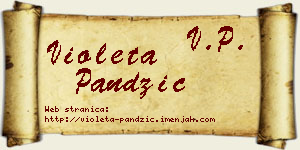 Violeta Pandžić vizit kartica